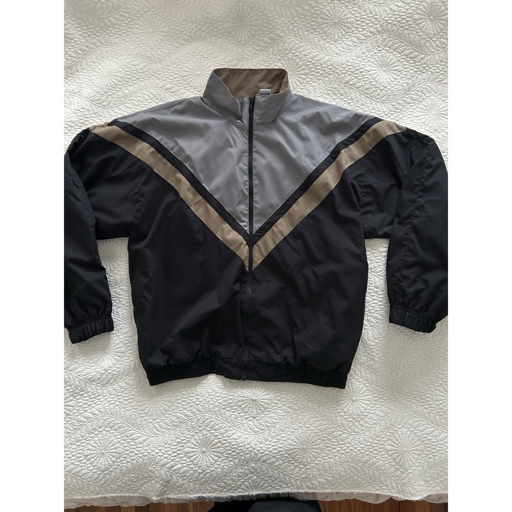 Vintage Champion Y2K Color Block Chevron Full Zip Windbreaker XL Runs Small
